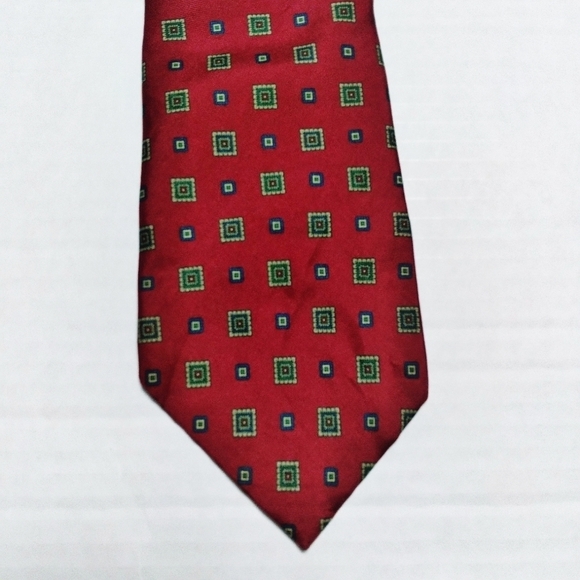 Oscar de la Renta Couture Men's Print Tie - Picture 5 of 5
